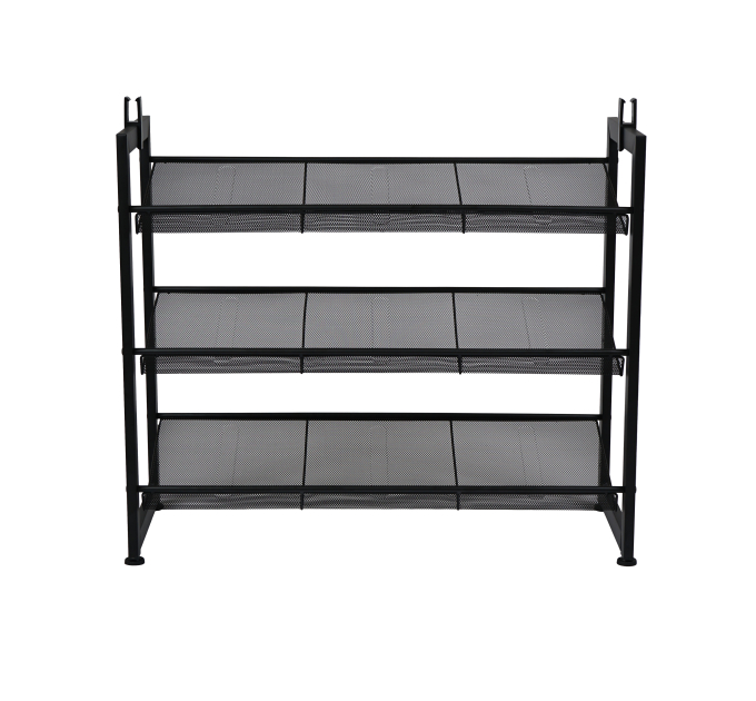 Полиця для взуття Eco Fabric 3 рівні 75*29.5*63 см, чорний (EF-7529-3) - фото № 3