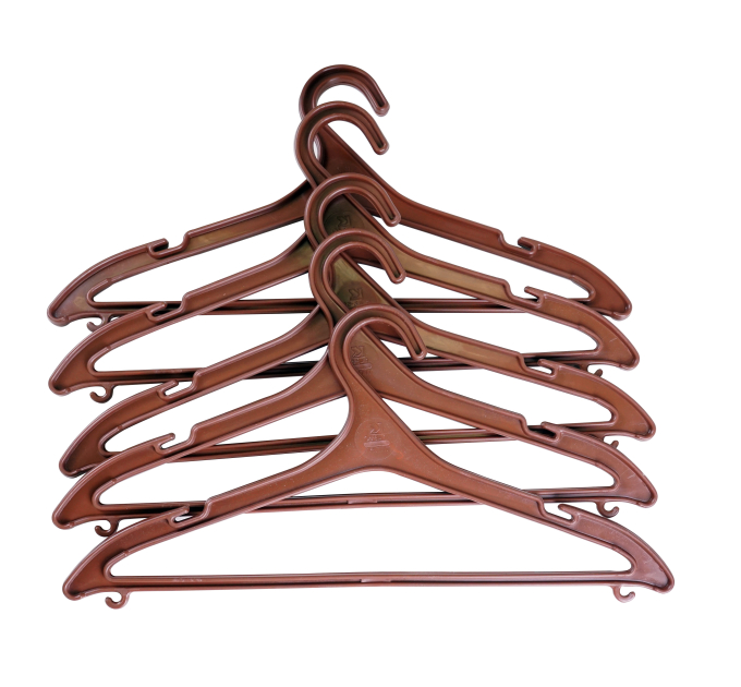 Плечики для одягу Laundry набір 5 шт, коричневий (VL-50 S2 brown) - фото № 5
