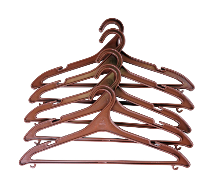 Плечики для одягу Laundry набір 5 шт, коричневий (VL-50 S2 brown) - фото № 1