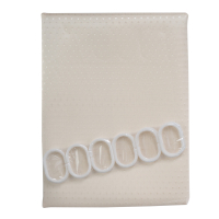 Шторка для ванної кімнати Eco Fabric ПІКА 180*180 см, айворі (EF-1801-IV)