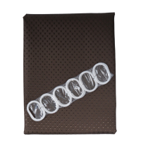 Шторка для ванної кімнати Eco Fabric ПІКА 180*180 см, коричневий (EF-1801-BR)