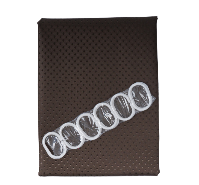 Шторка для ванної кімнати Eco Fabric ПІКА 180*180 см, коричневий (EF-1801-BR) - фото № 1