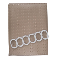 Шторка для ванної кімнати Eco Fabric ПІКА 180*180 см, мокко (EF-1801-MO)