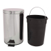 Відро для сміття з педаллю Eco Fabric 12л, нержавіюча сталь (EF-2540) - фото № 5