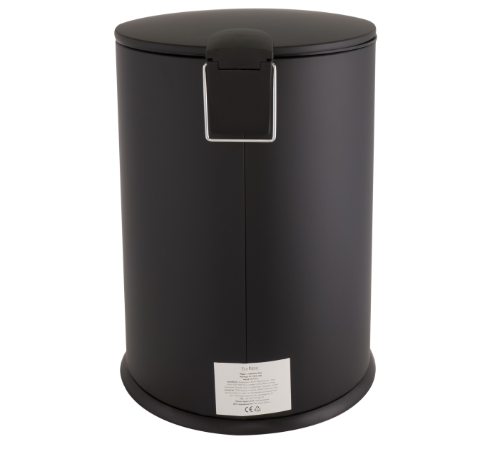 Мусорное ведро с педалью Eco Fabric 20л, матовый черный (EF-2944-20L) - фото № 5