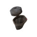 Корзина для білизни Prima Nova PALM, коричнева (E44-10-10) - фото № 2