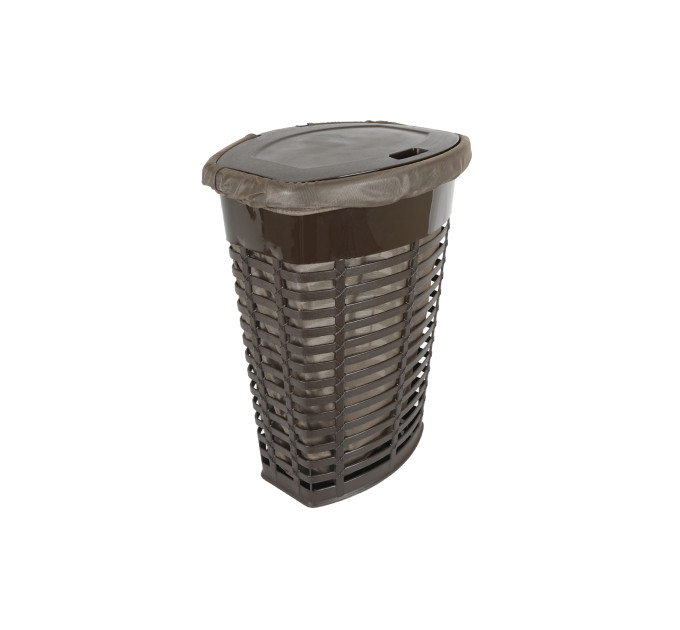 Корзина для білизни Prima Nova PALM, коричнева (E44-10-10) - фото № 4
