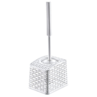 Йоржик для унітазу OZ-ER Plastik RATTAN, білий (F003-X24)