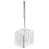 Йоржик для унітазу OZ-ER Plastik RATTAN, білий (F003-X24)