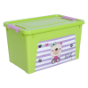 Контейнер Алеана Smart Box 3.5 л з декором Pet Shop, оливковий/рожевий, (124045)