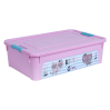 Контейнер Алеана Smart Box 14л з декором Pet Shop, рожевий/бірюзовий (124047)