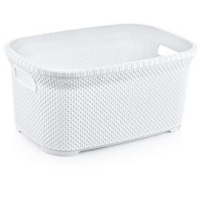Корзина для білизни без кришки OZ-ER Plastik HONEYCOMB 25л, білий (D079-X24)