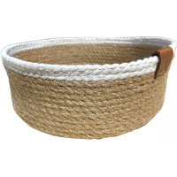 Кошик з джуту та бавовни Aesthetic Home 25*10см (JT-01M)