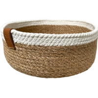 Кошик з джуту та бавовни Aesthetic Home 22*8см (JT-01S)