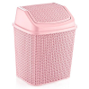 Відро для сміття OZ-ER Plastik KNIT 6.2л, рожевий(O005-X65)