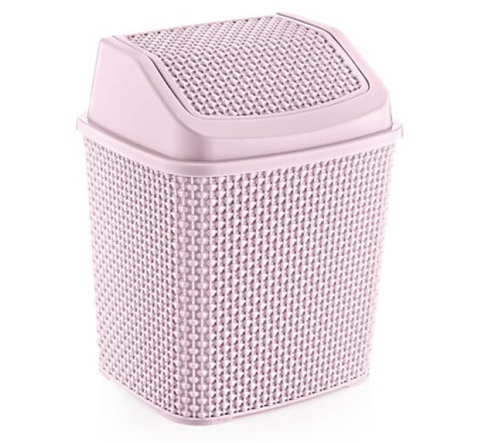Відро для сміття OZ-ER Plastik HONEYCOMB 6.2л, рожевий(N009-X112) - фото № 1
