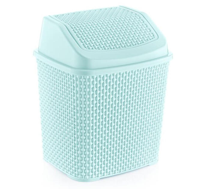 Відро для сміття OZ-ER Plastik HONEYCOMB 6.2л, бірюзовий (N009-X66) - фото № 1