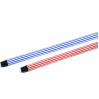 Ручка для мітли, швабри Metalstick прорезинена, 120см * 0,23мм, червоно-біла (120REZ-R-RO)