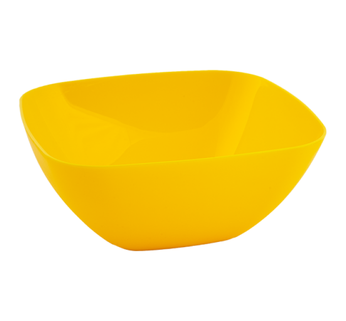 Салатниця Алеана 24*24*9.5см, темно-жовтий (168003) - фото № 1