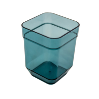 Склянка для ванної Eco Fabric CUBE, прозоро-бірюзовий (TRL-8020-TT)