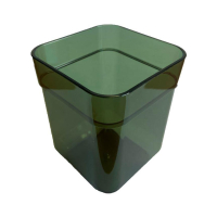 Склянка для ванної Eco Fabric CUBE, прозоро-зелений (TRL-8020-TG)