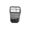 Склянка для зубних щіток Eco Fabric CUBE, прозоро-чорний (TRL-8025-TB)