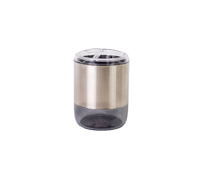 Склянка для зубних щіток Prima Nova LIMA XL, прозоро-чорний (SA08-25) - фото № 1