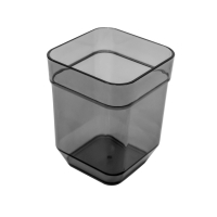 Склянка для ванної Eco Fabric CUBE, прозоро-чорний (TRL-8020-TB)