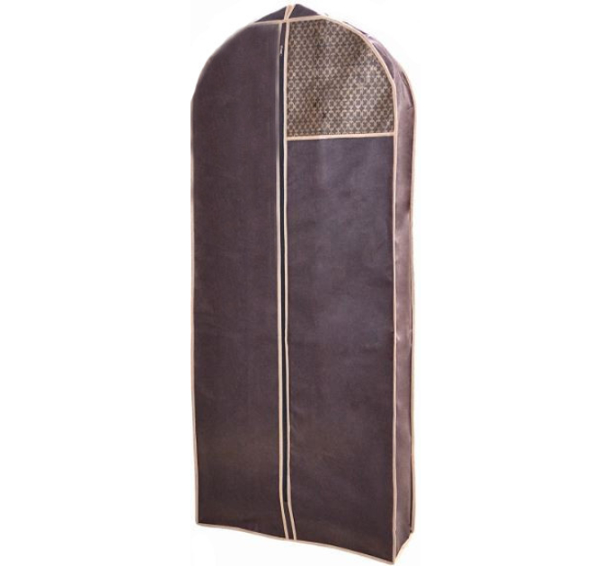 Чохол об'ємний для одягу HOME 8*60*140см, Brown (46204-RO) - фото № 1