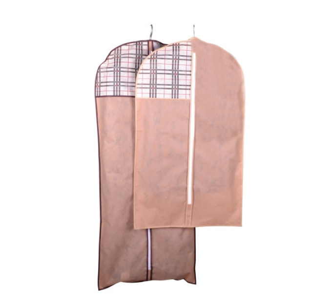 Чохол об'ємний для одягу HOME 8*60*100см, Beige (4419) - фото № 1